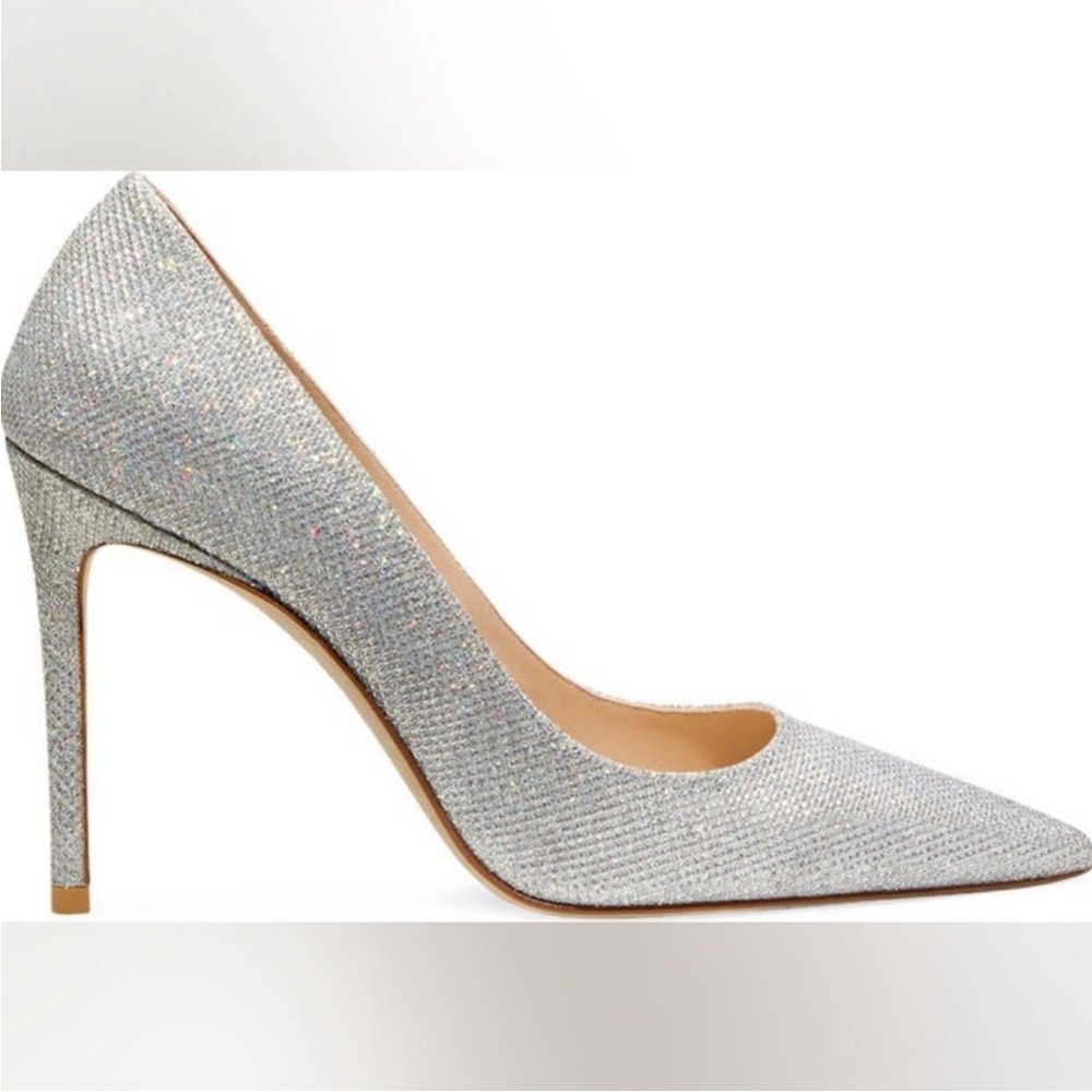 Stuart Weitzman Avenue 95 Glitter Pumps